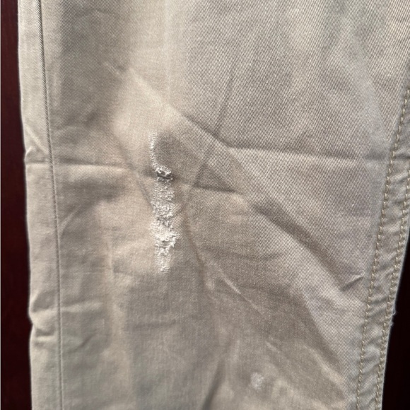 Victoria Secret London Tan Jean Size 10 Long 100% Cotton Distressed - Picture 8 of 16